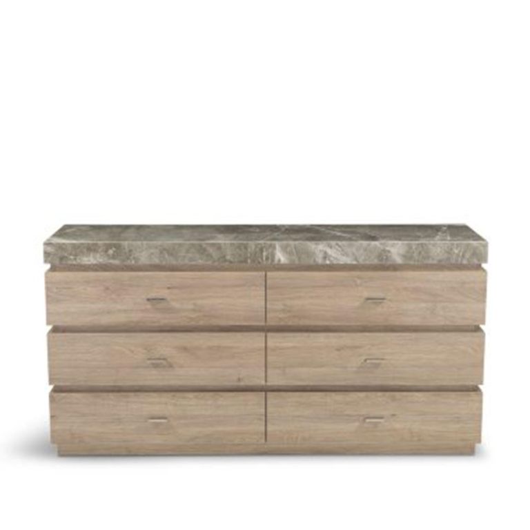 Goya Dresser - Marble Top - 6 Drawer - Variation Available