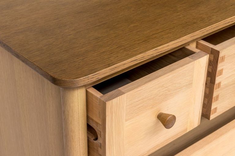 Grace Natural Oak 3 Over 3 Drawer Chest