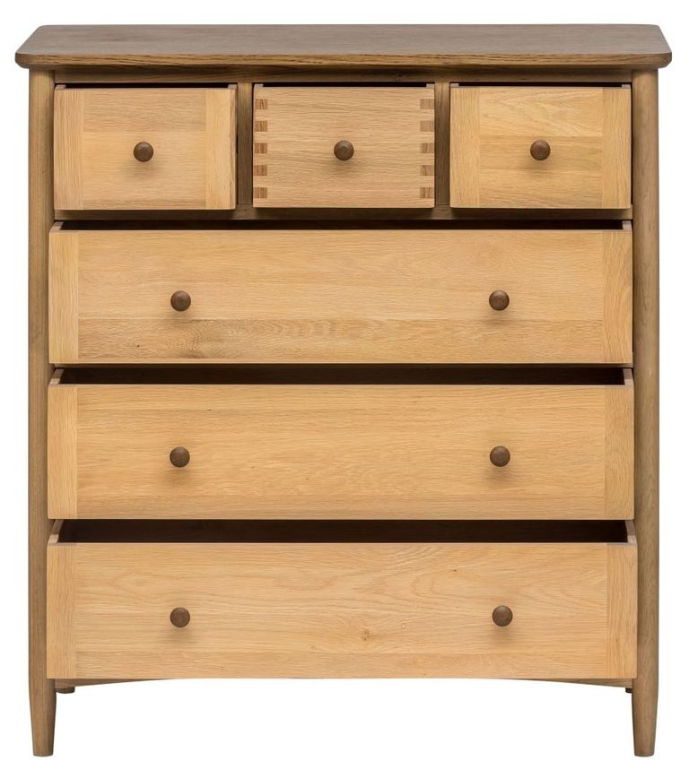 Grace Natural Oak 3 Over 3 Drawer Chest
