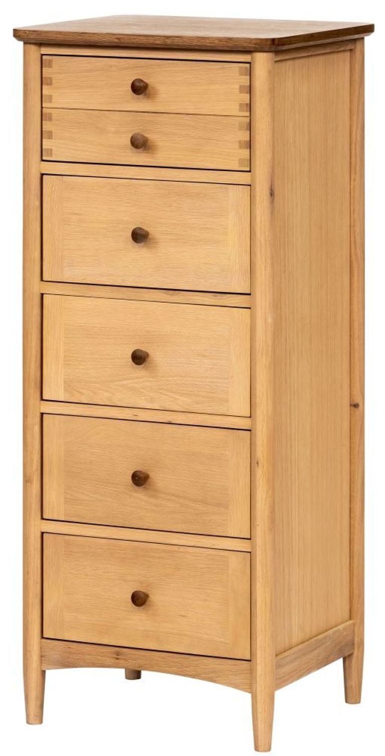 Grace Natural Oak 5 Drawer Chest