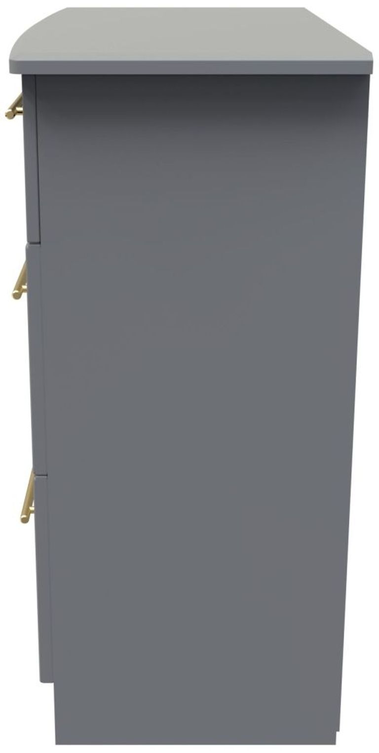 Haworth Grey 3 Drawer Small Chest