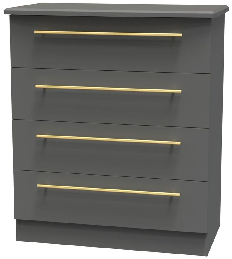Haworth Grey 4 Drawer Chest