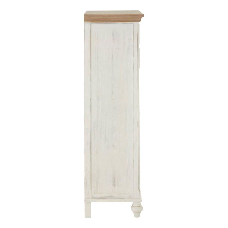 Hendra Tall Chest - 7 Drawer - White Wood