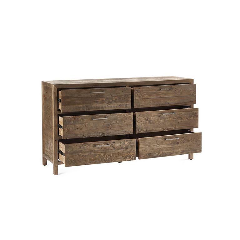 Heritage Chest of Drawers - 6 Drawer - Wide - Reclaimed Pine