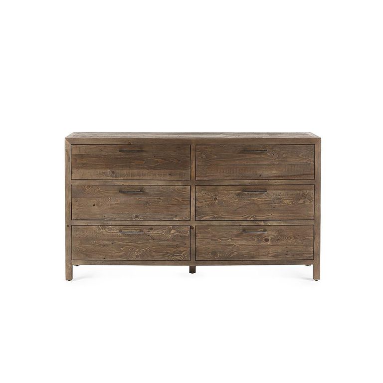 Heritage Chest of Drawers - 6 Drawer - Wide - Reclaimed Pine