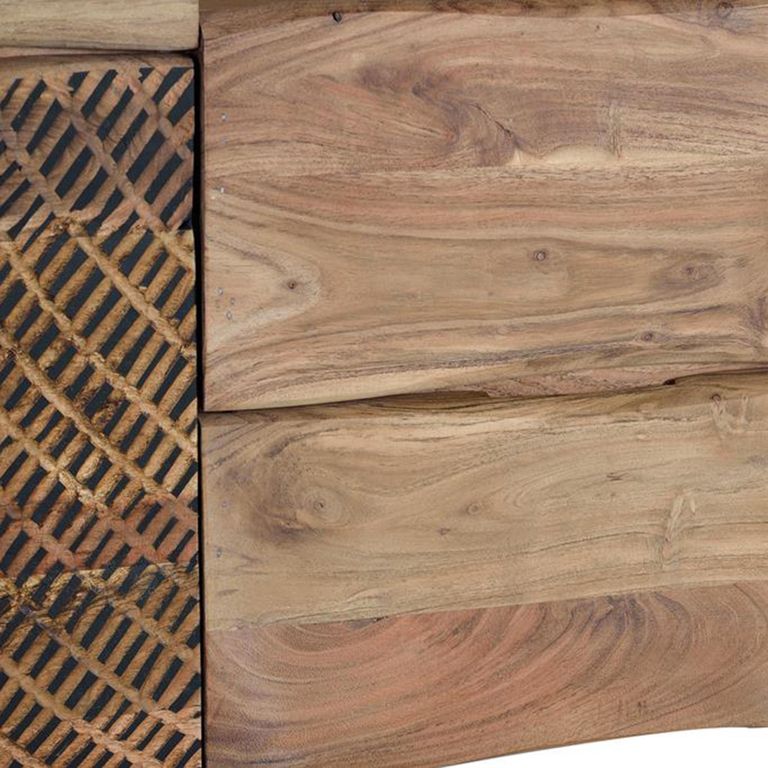 Karlstad Chest - Acacia Wood - 6 Drawer - Wide