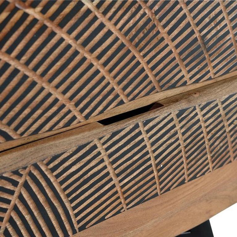 Karlstad Chest - Acacia Wood - 6 Drawer - Wide