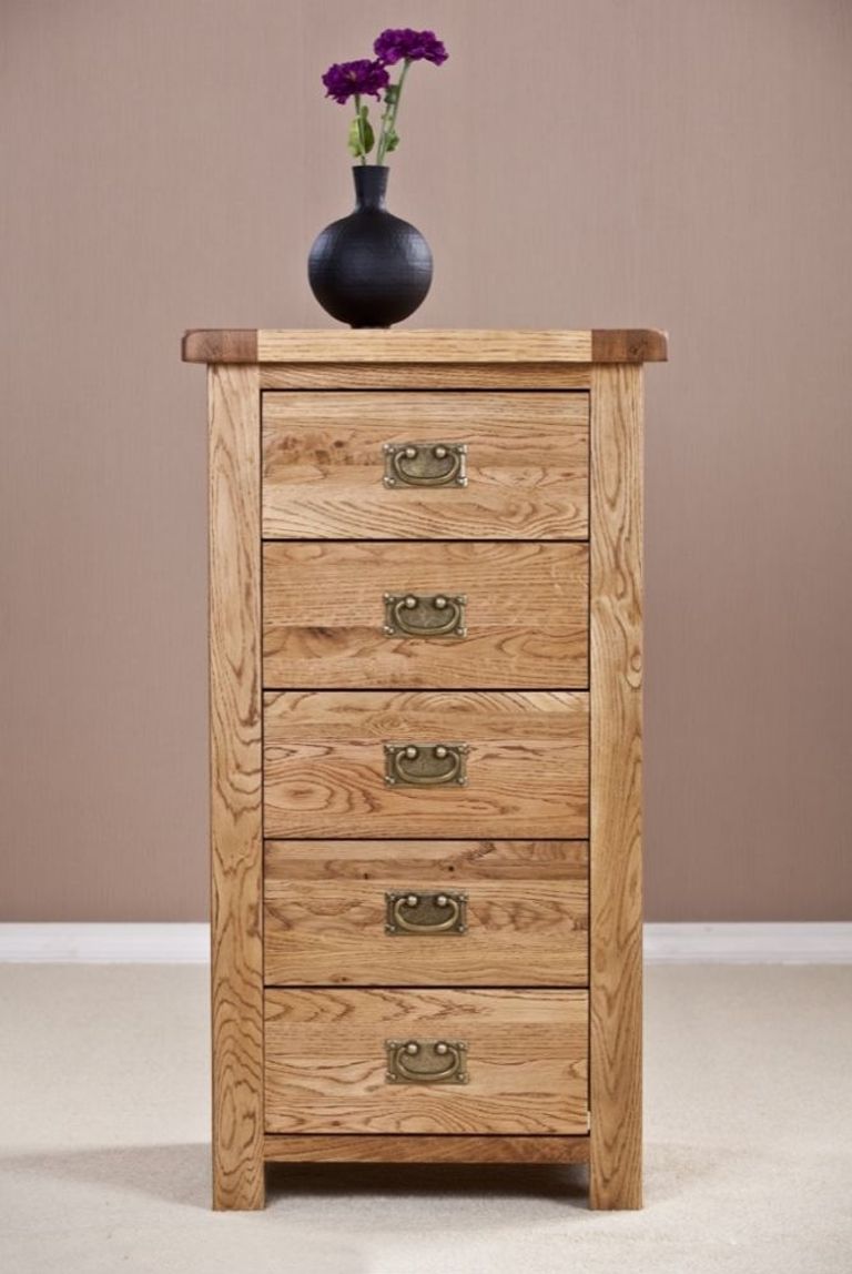 Kent Oak 5 Drawer Chest