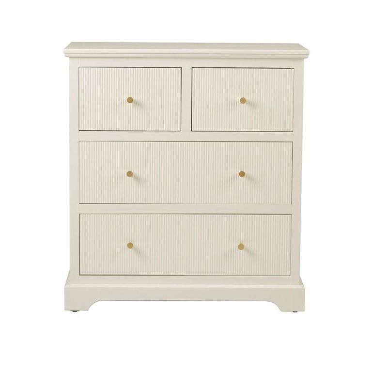 Lindon Chest - 2+2 Drawer - Frosty White