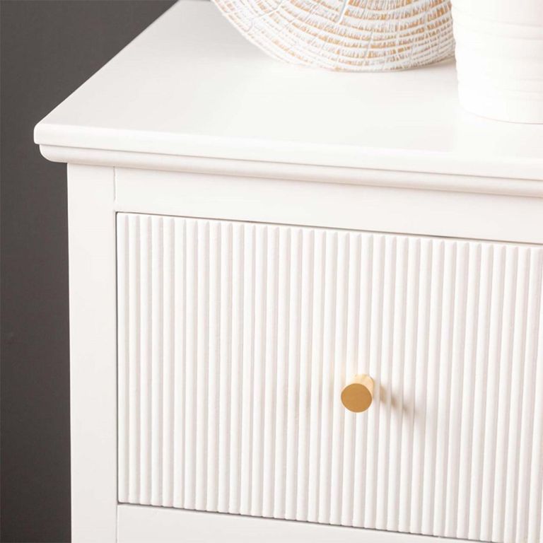 Lindon Chest - 2+2 Drawer - Frosty White