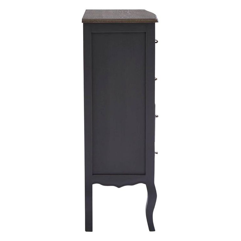Loire Chest - 4 Drawer - Dark Grey