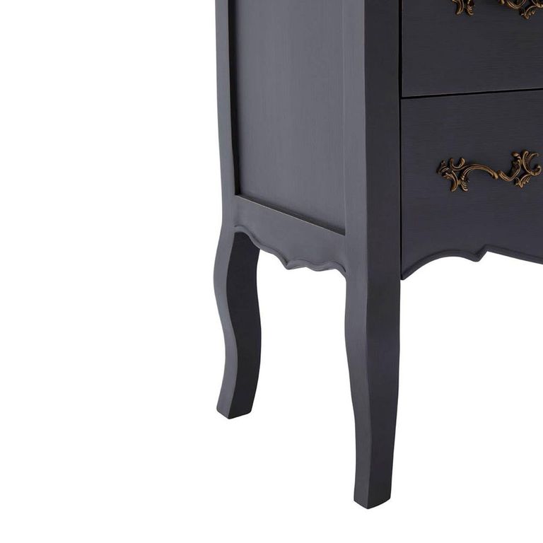 Loire Chest - 4 Drawer - Dark Grey