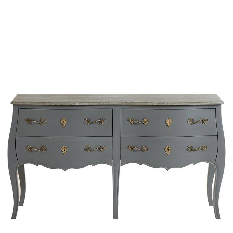 Loire Chest - 4 Drawer - Wide - Dark Grey