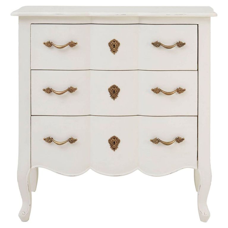 Loire Chest - 3 Drawer - White