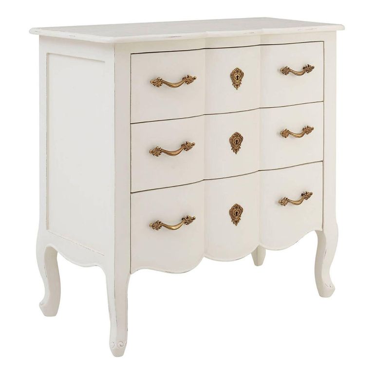Loire Chest - 3 Drawer - White