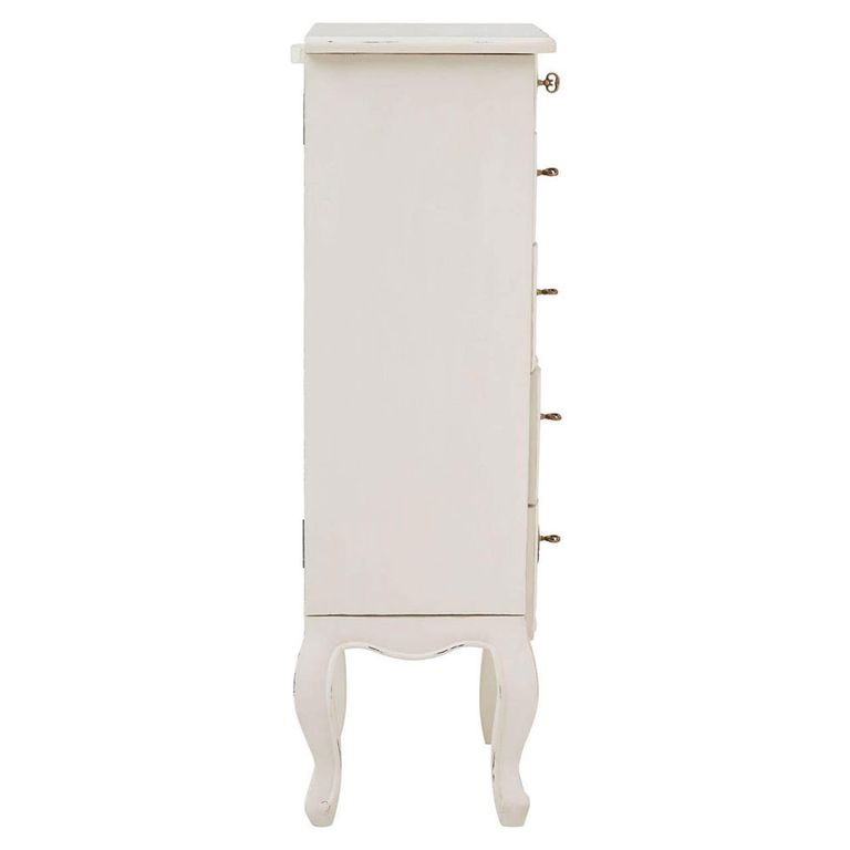Loire Chest - 5 Drawer - Narrow - White
