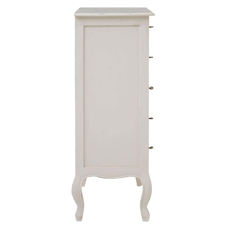 Loire Chest - 5 Drawer - Wide - White