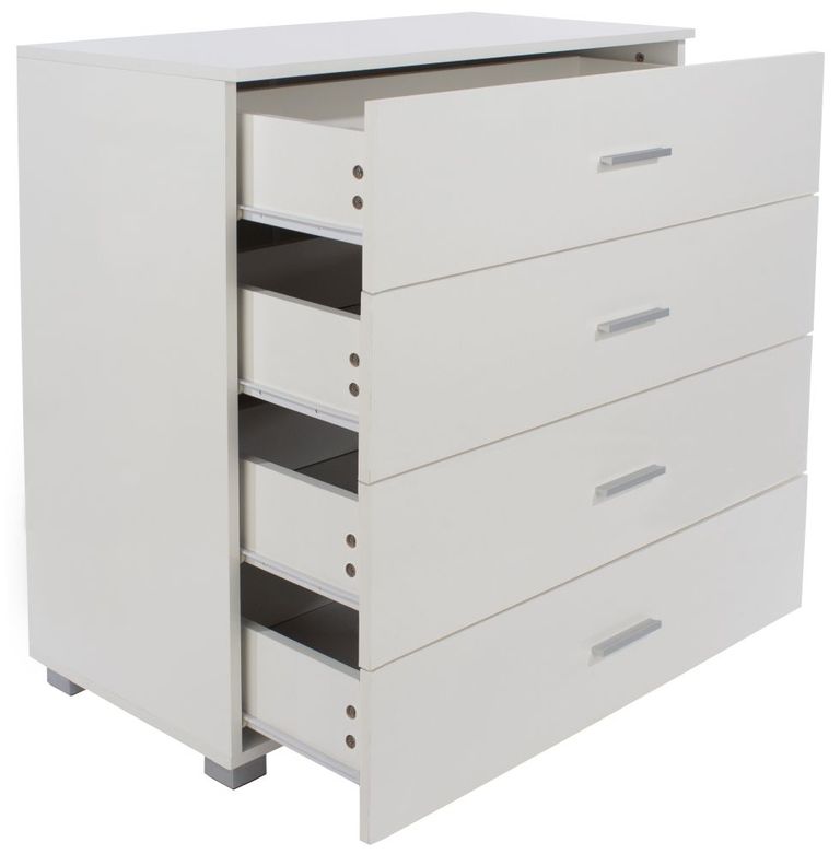 Lido White 4 Drawer Chest