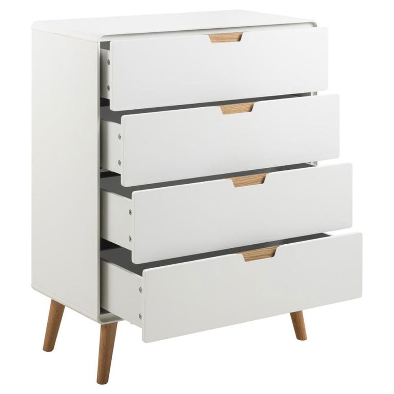 Lowell Chest - 4 Drawer - White