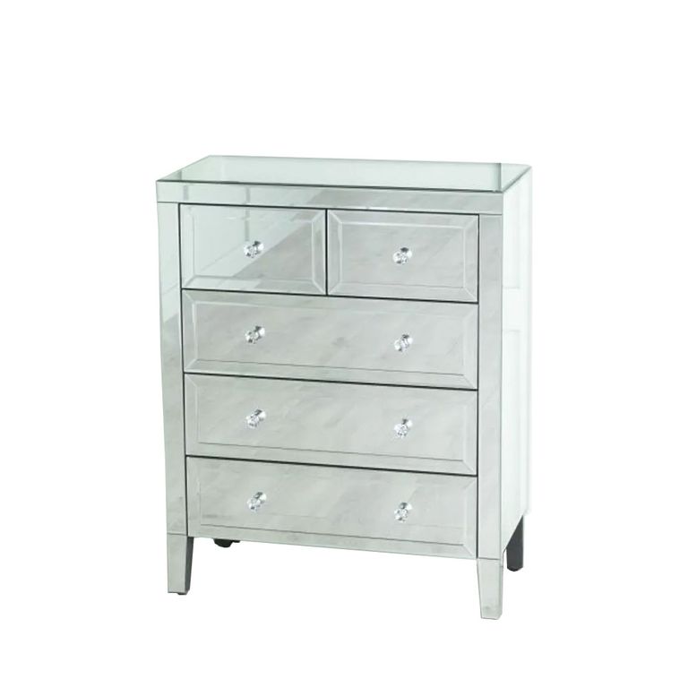 Lucia Mirrored 3+2 Drawer Chest