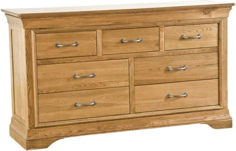 Lyon Oak 3+4 Drawer Chest