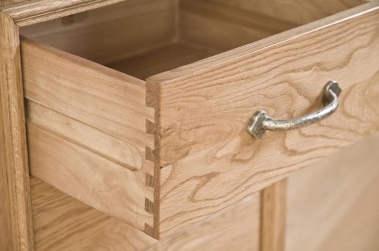 Lyon Oak 5 Drawer Chest