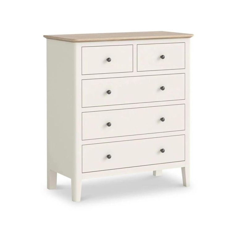 Marlow Chest of Drawers - 2+3 Drawer - White