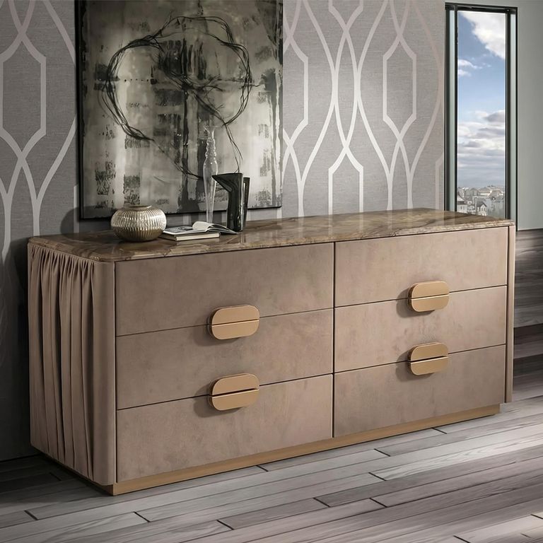 Marylin Chest - 6 Drawer - Wide - Marble - Variation Available