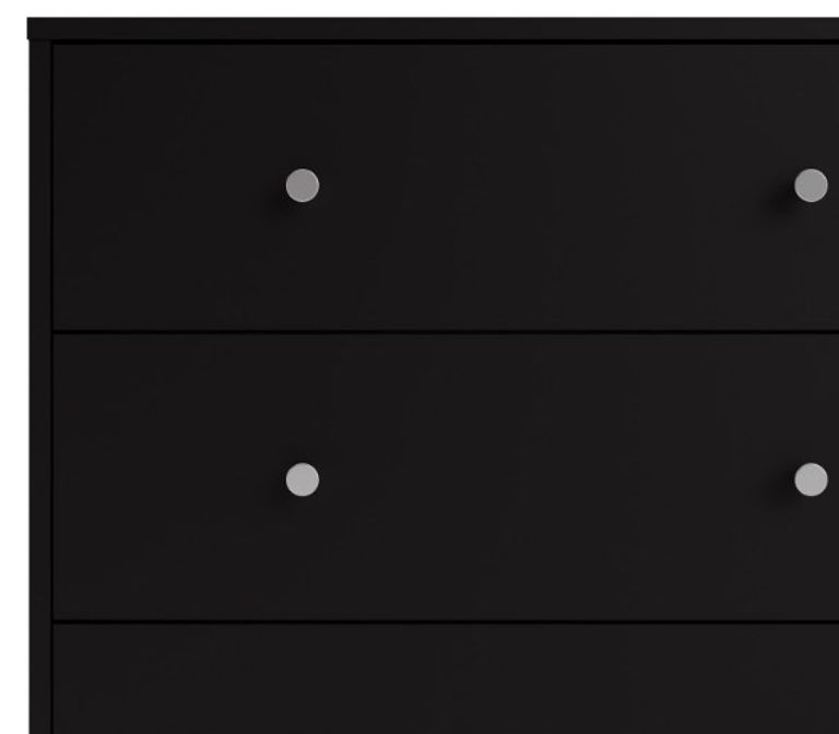 May Black 6 Drawer Wide Chest