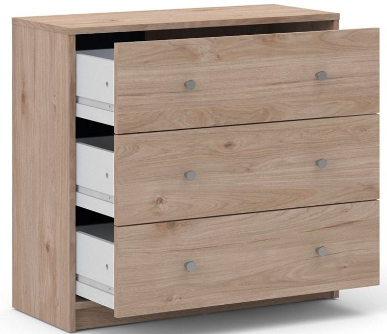 May Oak Effect 3 Drawer Small Chest