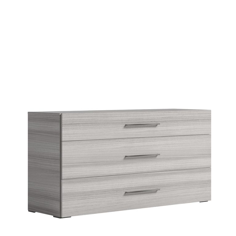 Mia Dresser with Handles - 3 Drawer - Grey