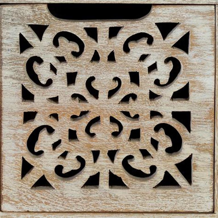 Micco Chest - Carved Mango Wood - Multi Drawer