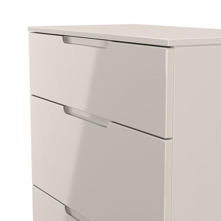 Milan Cashmere Gloss 3 Drawer Deep Chest