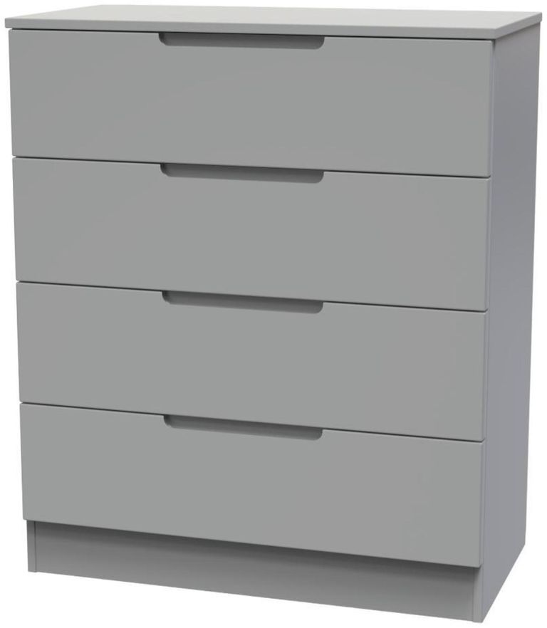 Milan Grey 4 Drawer Chest