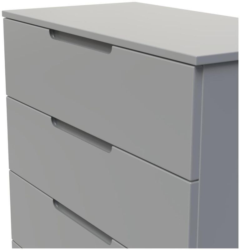 Milan Grey 4 Drawer Chest