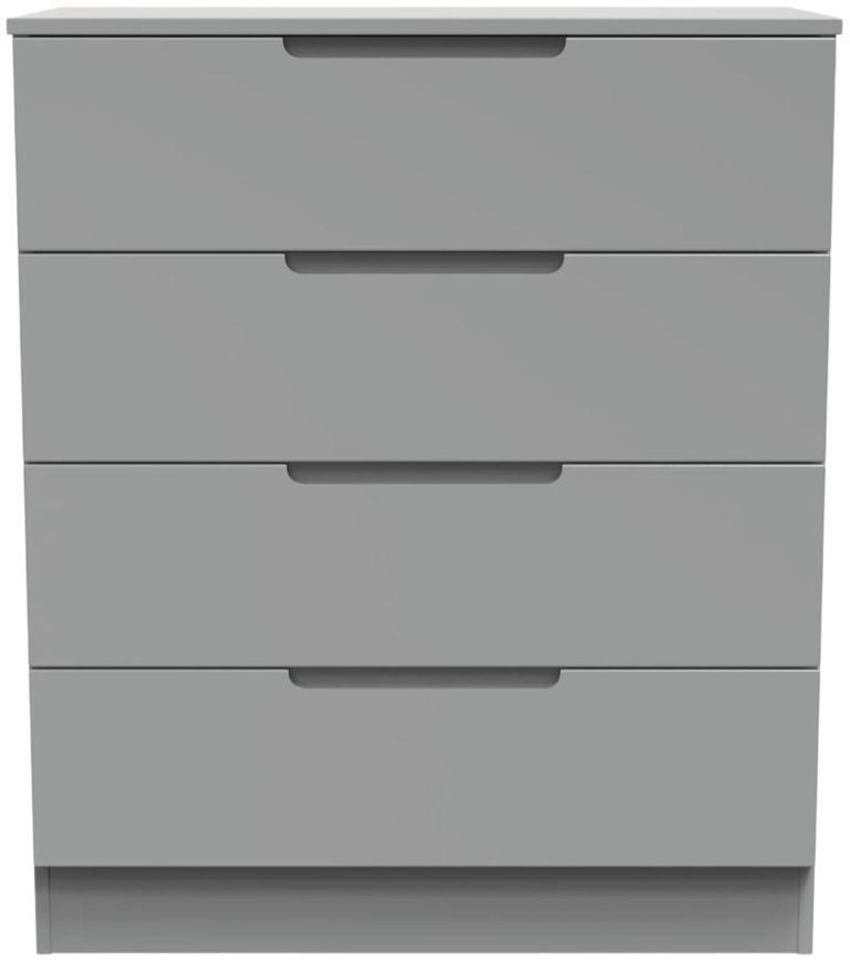 Milan Grey 4 Drawer Chest