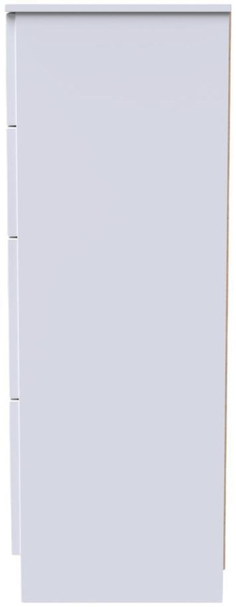 Milan White Gloss 4 Drawer Deep Chest