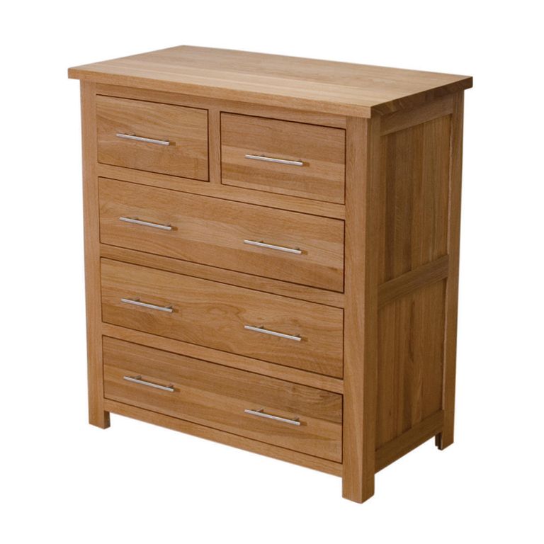 Opus Chest of Drawers - 3+2 Drawer - Oak