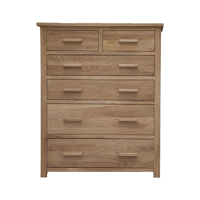 Opus Chest of Drawers - 4+2 Drawer - Jumbo - Oak
