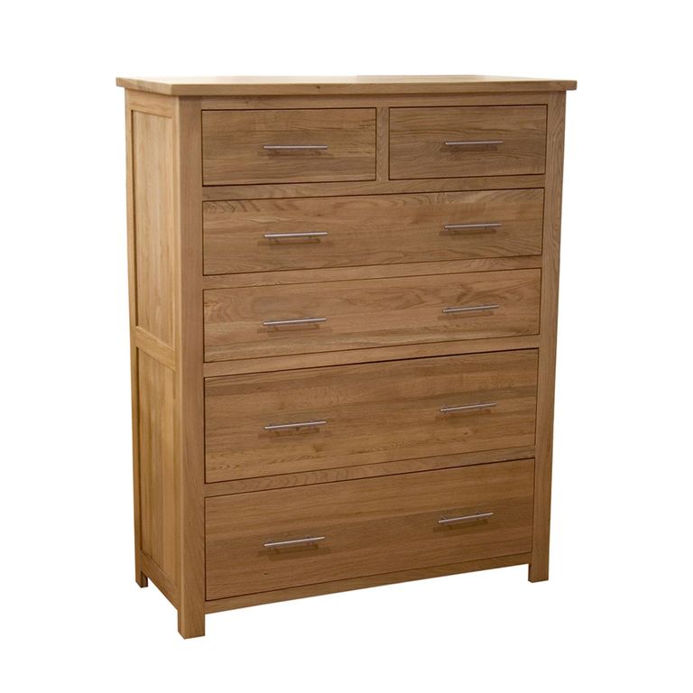 Opus Chest of Drawers - 4+2 Drawer - Jumbo - Oak