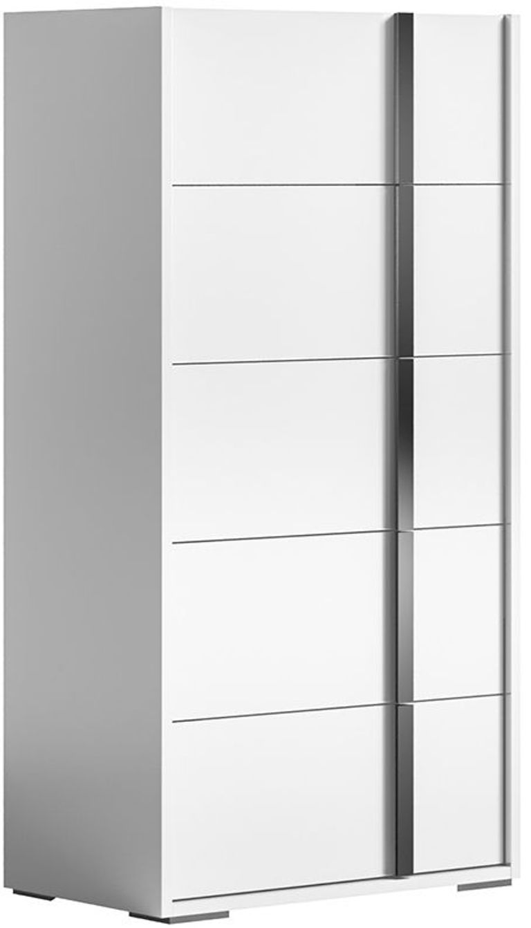 Modern Bianca Tall Chest - 5 Drawer - White