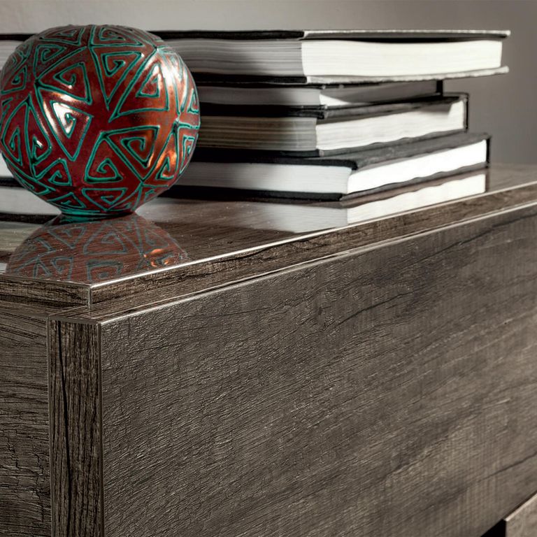 Modern Medea Tall Chest - 5 Drawer - Vintage Oak