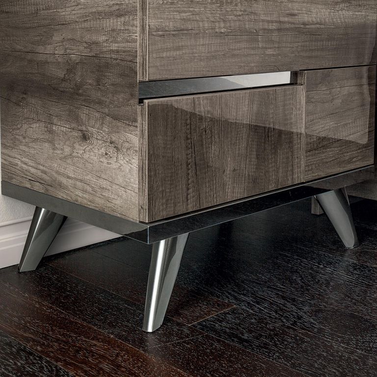 Modern Medea Tall Chest - 5 Drawer - Vintage Oak