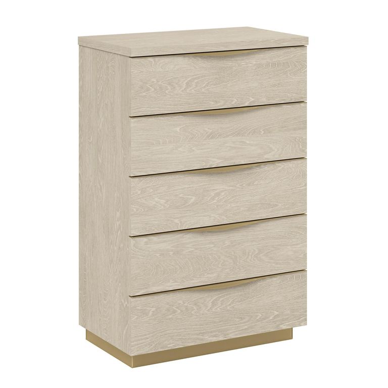 Denali Midi Chest - 5 Drawer - Sand Birch