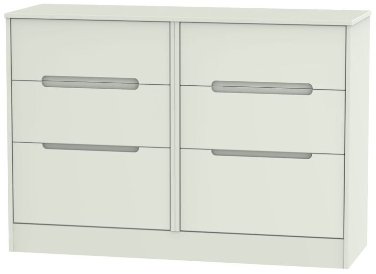 Monaco Cashmere Matt 6 Drawer Midi Chest