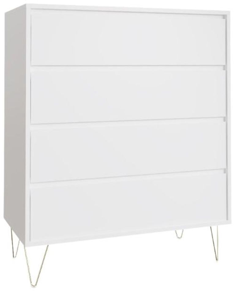 Montour White 4 Drawer Chest