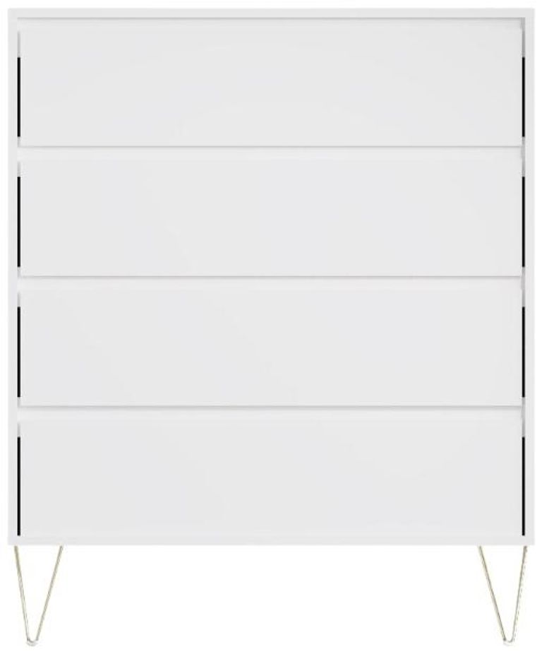 Montour White 4 Drawer Chest