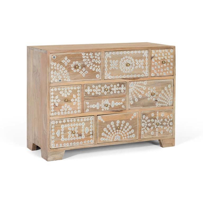Monza Chest - Mango Wood - Painted - Multi Drawer