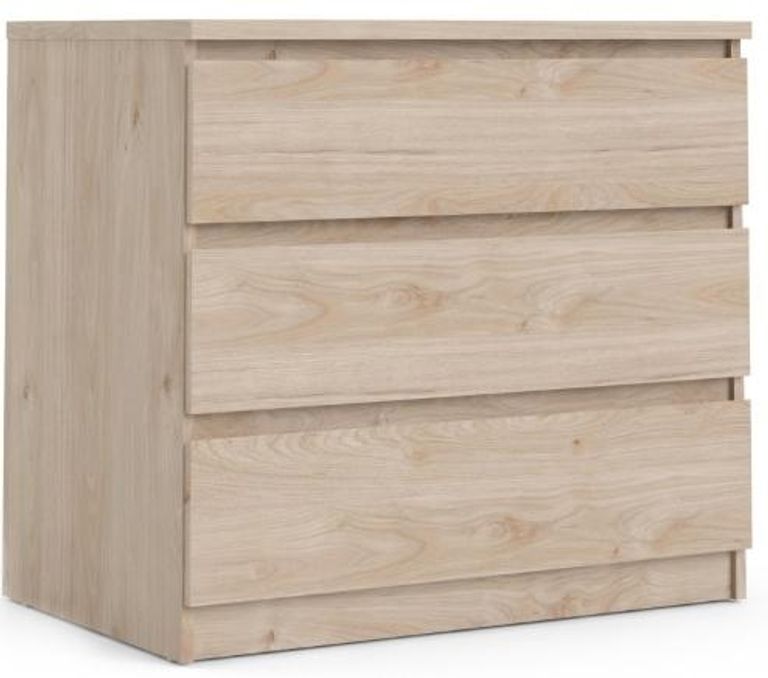 Naia Oak Effect 3 Drawer Small Chest