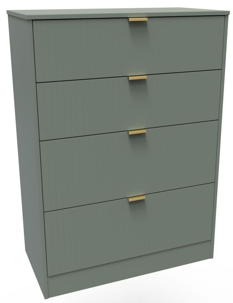 Nashville Green 4 Drawer Deep Chest